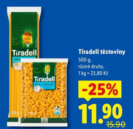 Tiradell těstoviny, 500 g