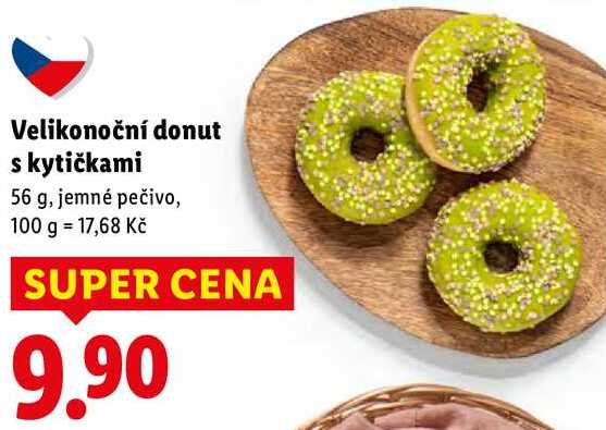 Velikonoční donut s kytičkami, 56 g
