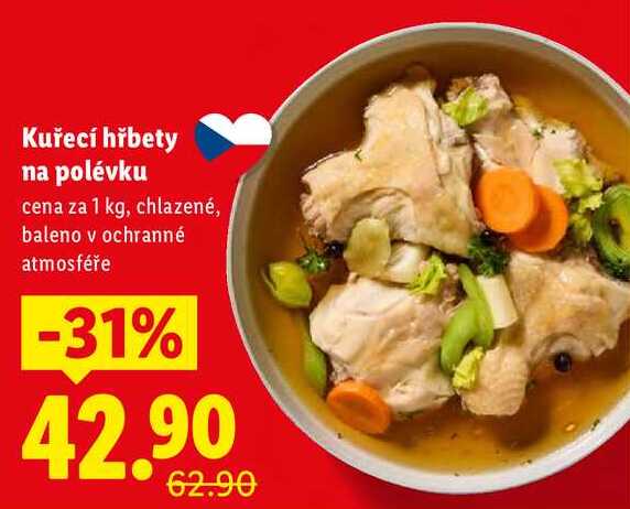 Kuřecí hřbety na polévku, cena za 1 kg