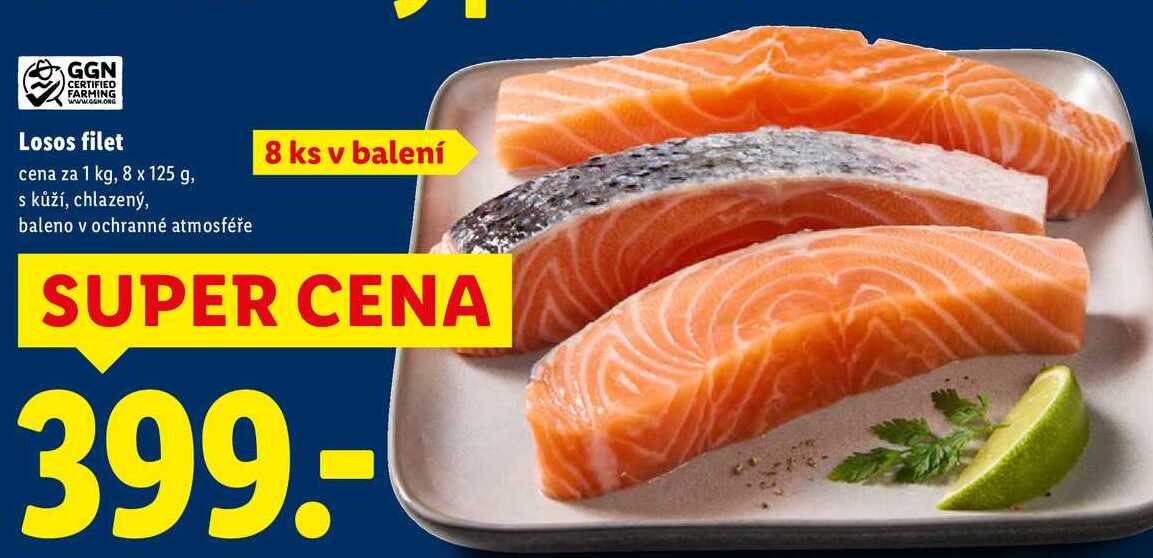 Losos filet, 8x 125 g