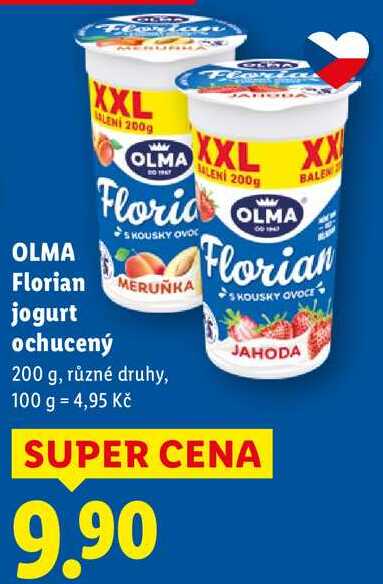 OLMA Florian jogurt ochucený, 200 g