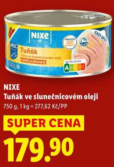 NIXE Tuňák ve slunečnicovém oleji, 750 g