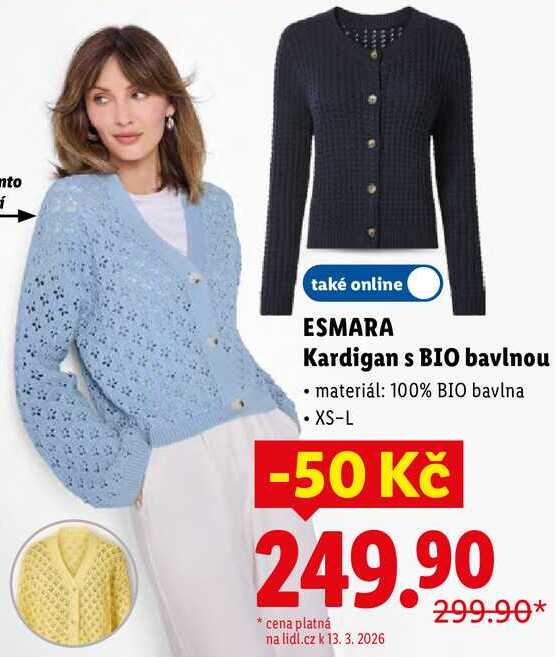 ESMARA Kardigan s BIO bavlnou 