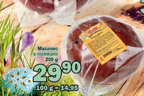 Mazanec s rozinkami 200 g 