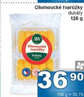 Olomoucké tvarůžky dukáty 120 g 