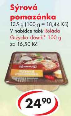 Sýrová pomazánka, 135 g