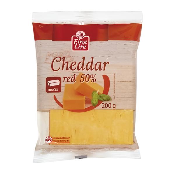 Fine Life Red Cheddar 50 % bloček