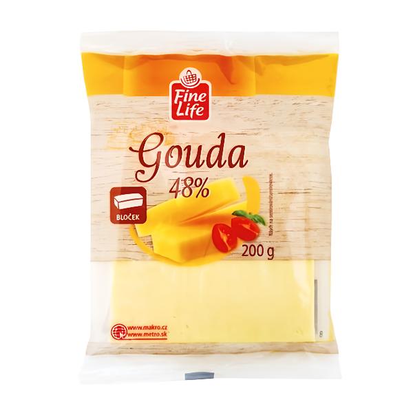 Fine Life Gouda 48 % bloček