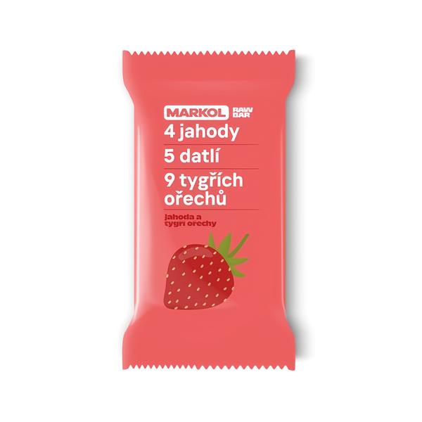 Markol Tyčinka s jahodami a tigernuts