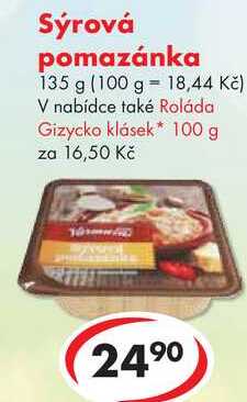 Sýrová pomazánka, 135 g