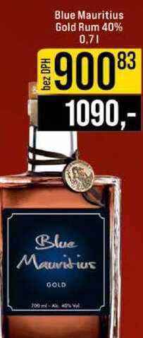 Blue Mauritius Gold Rum 40% 0,7l