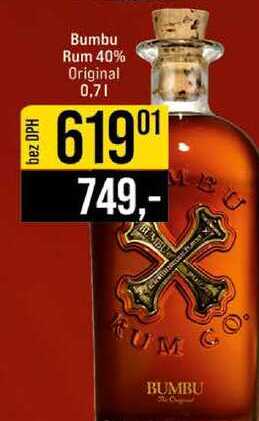 Bumbu Rum 40% Original 0,7l