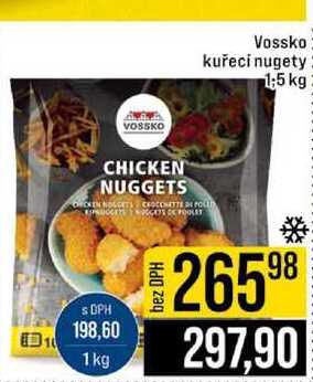Vossko kuřeci nugety 1,5 kg