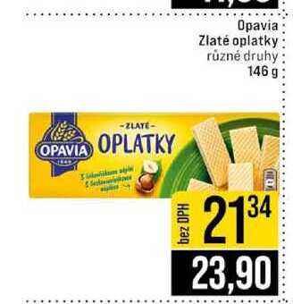 Opavia Zlaté oplatky různé druhy 146 g