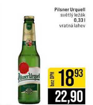 Pilsner Urquell světlý ležák 0,33l
