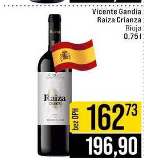 Vicente Gandia Raiza Crianza Rioja 0,75l