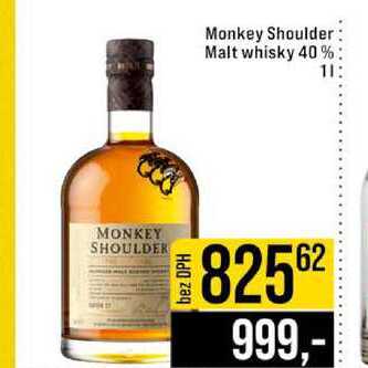 Monkey Shoulder Malt whisky 40% 1l