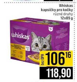 Whiskas kapsičky pro kočky různé druhy 12x85 g