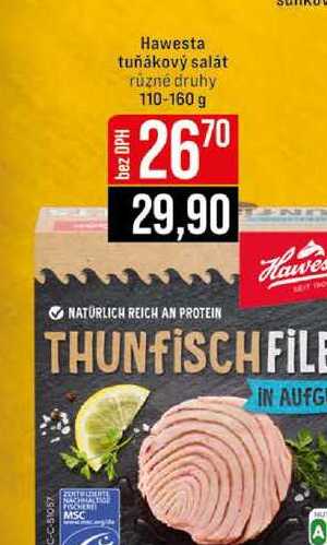 Hawesta tuňákový salát různé druhy 110-160 g