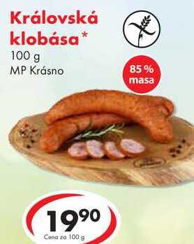 Královská klobása, 100 g