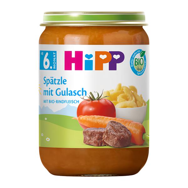HiPP BIO Špecle a guláš s hovězím masem