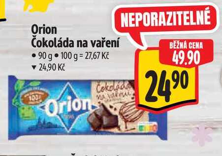 Orion Čokoláda na vaření 90 g