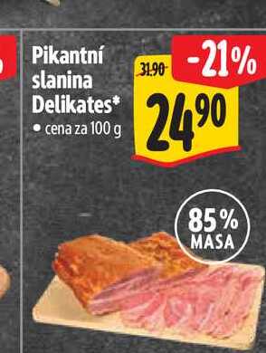 Pikantní slanina Delikates 100 g