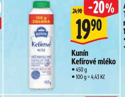   Kunín Kefírové mléko 450 g 