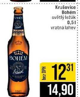 Krušovice Bohém světlý ležák 0,5l