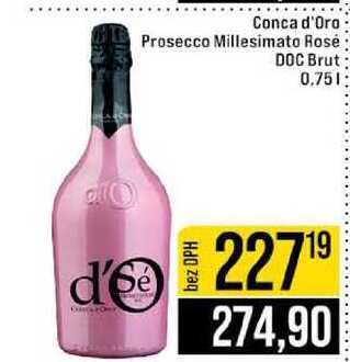 Conca d'Oro Prosecco Millesimato Rosé DOC Brut 0.75l