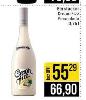 Gerstacker Cream Fizz Pinacolada 0,75l