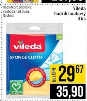 Vileda hadřík houbový 3 ks