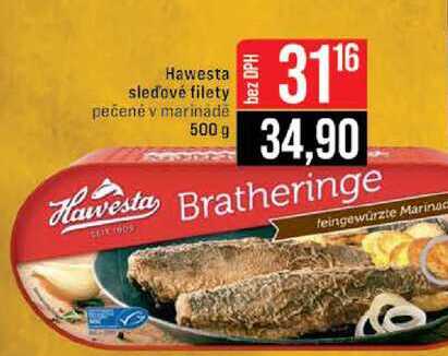 Hawesta sledové filety pečené v marinade 500 g