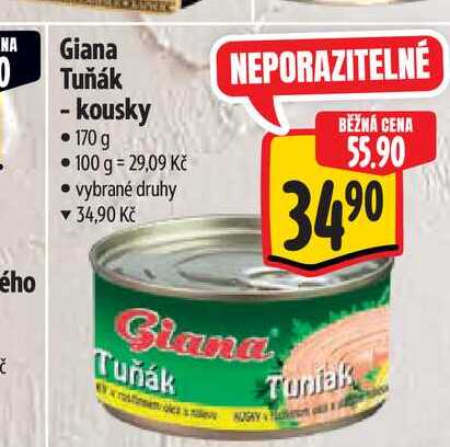  Giana Tuňák - kousky 170 g 