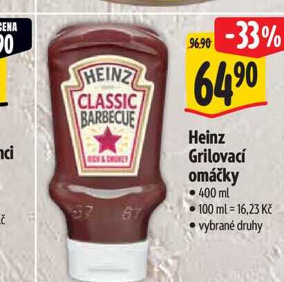Heinz Grilovací omáčky 400 ml
