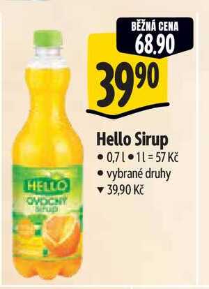 Hello Sirup 0,7 l