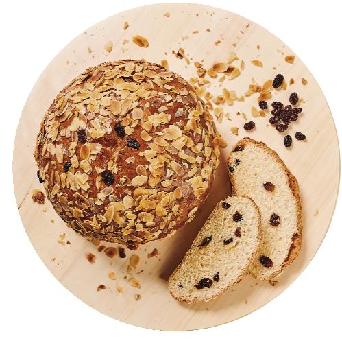 Máslový mazanec s rozinkami a mandlemi balený, 500 g