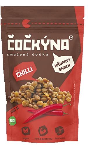 Čočkýna Smažená čočka BIO chilli, 100 g