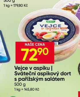 Sváteční aspikový dort s pařížským salátem 500 g