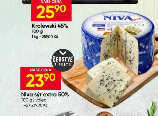 Niva sýr extra 50% 100 g