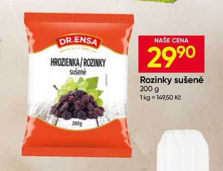 DR.ENSA Rozinky sušené 200 g 