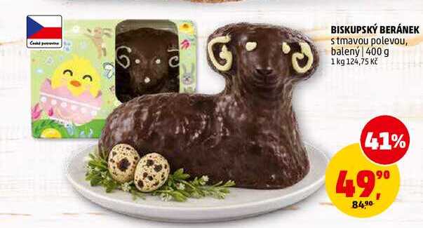 BISKUPSKÝ BERÁNEK stmavou polevou, balený, 400 g