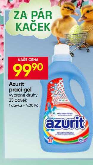 Azurit prací gel vybrané druhy 25 dávek 