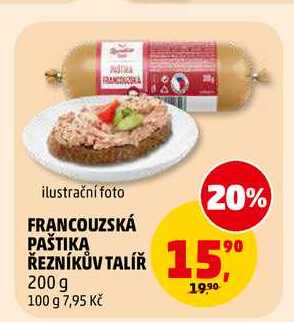 FRANCOUZSKÁ PAŠTIKA ŘEZNÍKŮV TALÍŘ, 200 g 