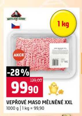 VEPŘOVÉ MASO MĚLNĚNÉ XXL 1000 g