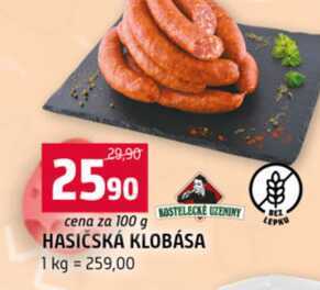 HASIČSKÁ KLOBÁSA 100g