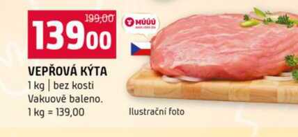 VEPŘOVÁ KÝTA 1 kg bez kosti 