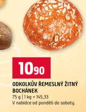 ODKOLKŮV ŘEMESLNÝ ŽITNÝ BOCHÁNEK 75 g