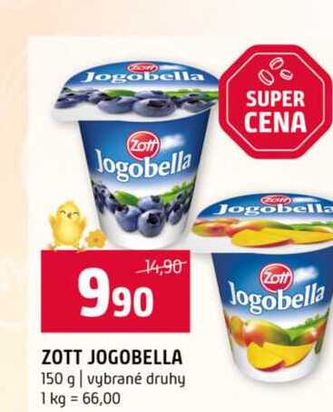 ZOTT JOGOBELLA 150 g vybrané druhy