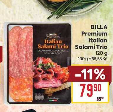 BILLA Premium Italian Salami Trio 120 g